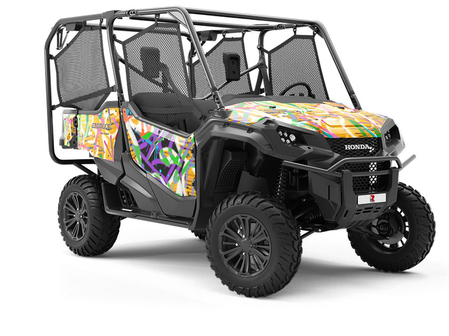 Jet Set Graffiti Utility Vehicle Vinyl Wrap