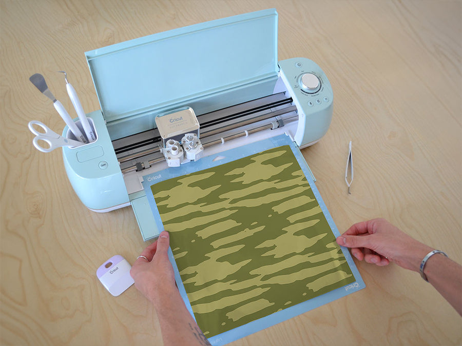 jigsaw pattern camouflage Cricut Compatible Vinyl