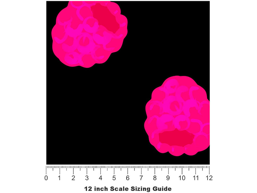 Joan J Fruit Vinyl Film Pattern Size 12 inch Scale~Rwraps Joan J Fruit Sizing Chart~2