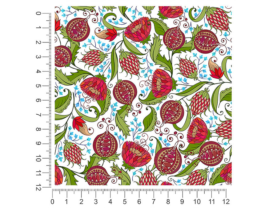 joyful dahlia floral 1ft x 1ft Craft Sheets