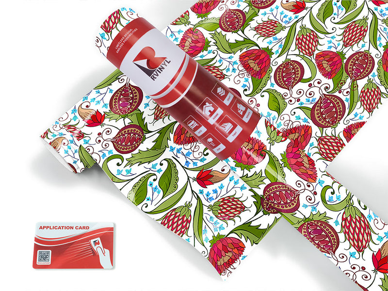joyful dahlia floral Craft Vinyl Roll