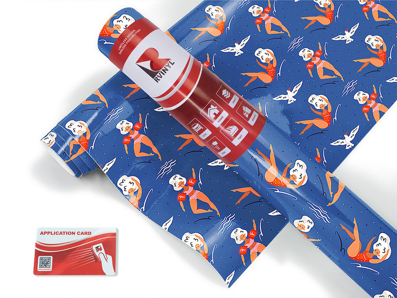 jump in summertime Craft Vinyl Roll