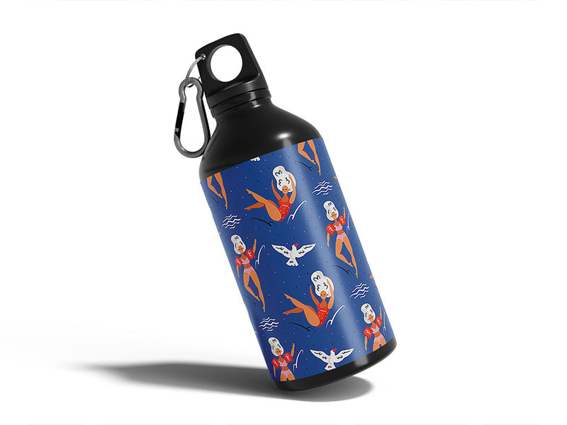 jump in summertime Water Bottle DIY Stickers