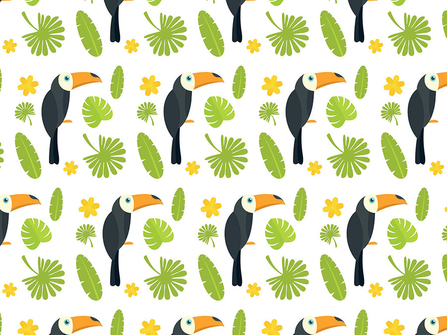 Jungle Greens Birds Vinyl Wrap Pattern~Rwraps Series 914 Digitally Printed Vinyl Wrap~0