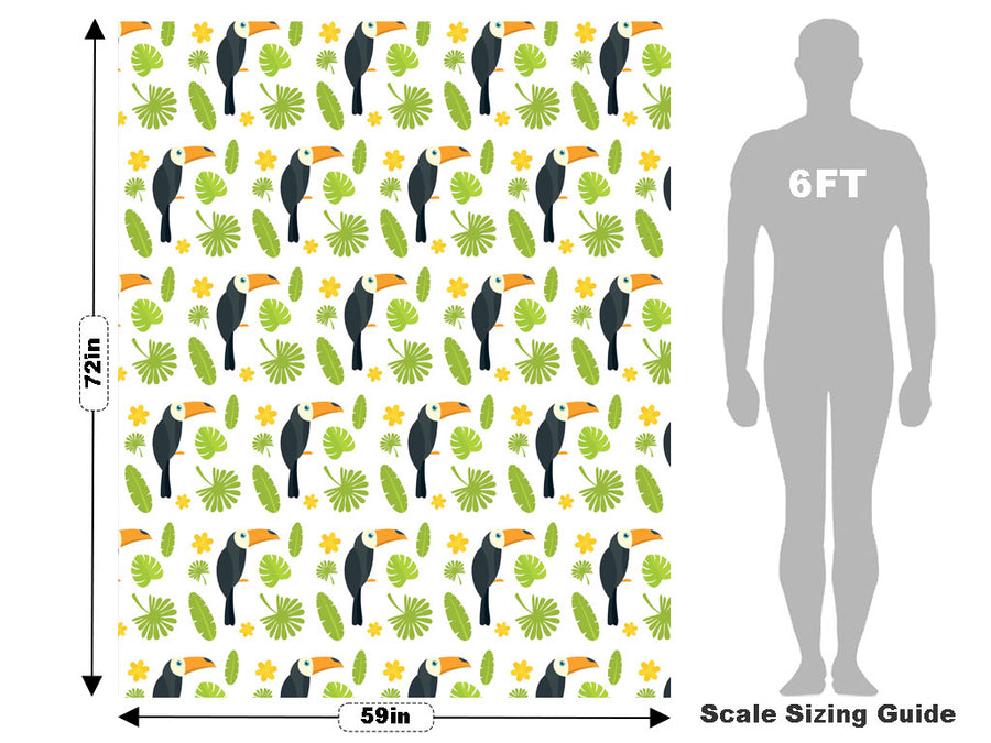 Jungle Greens Birds Vehicle Wrap Scale~Rwraps Series 914 Jungle Greens Birds Measurements~1