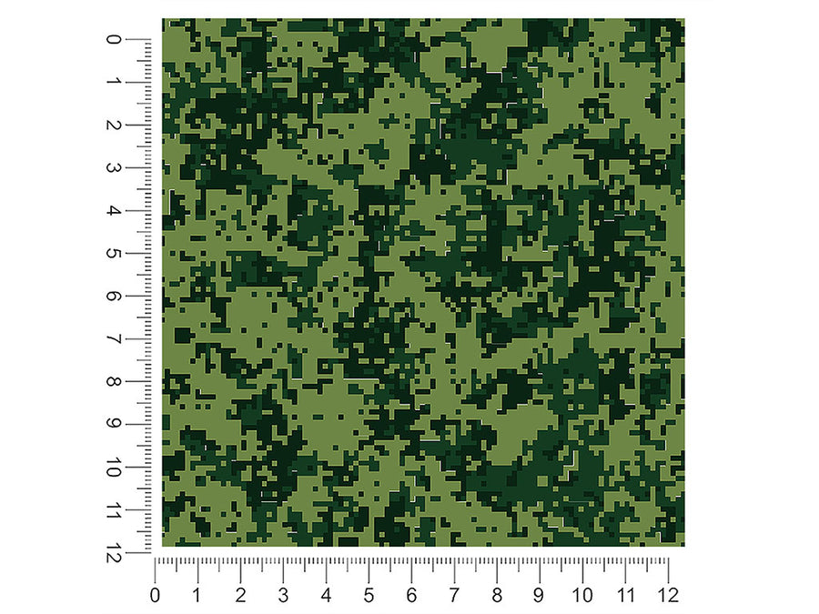 jungle pixel camouflage 1ft x 1ft Craft Sheets