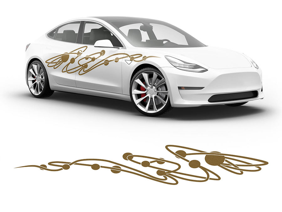 3M Gold Jupiter Body Graphic~Full Side Auto Decal Kit~0