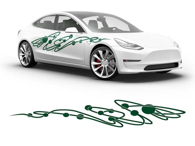 3M Dark Green Jupiter Body Graphic~Full Side Auto Decal Kit~0