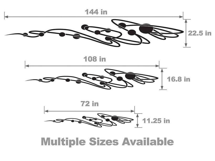 Jupiter Vehicle Body Graphic Size Chart