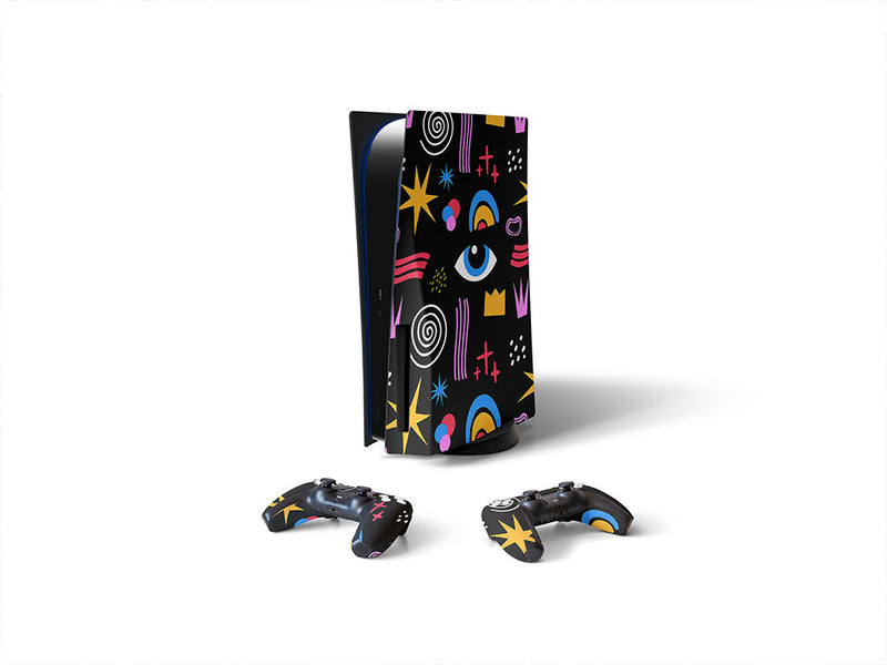 just drive abstract geometric Sony PS5 DIY Skin