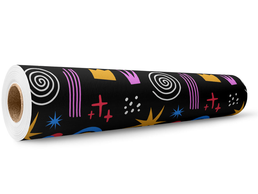 Just Drive Abstract Wrap Film Wholesale Roll~Rwraps Series 914 Digitally Printed Vinyl Roll~5