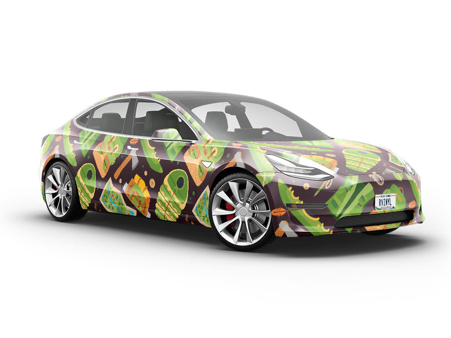 Kayaking Supplies Camping Vehicle Vinyl Wrap