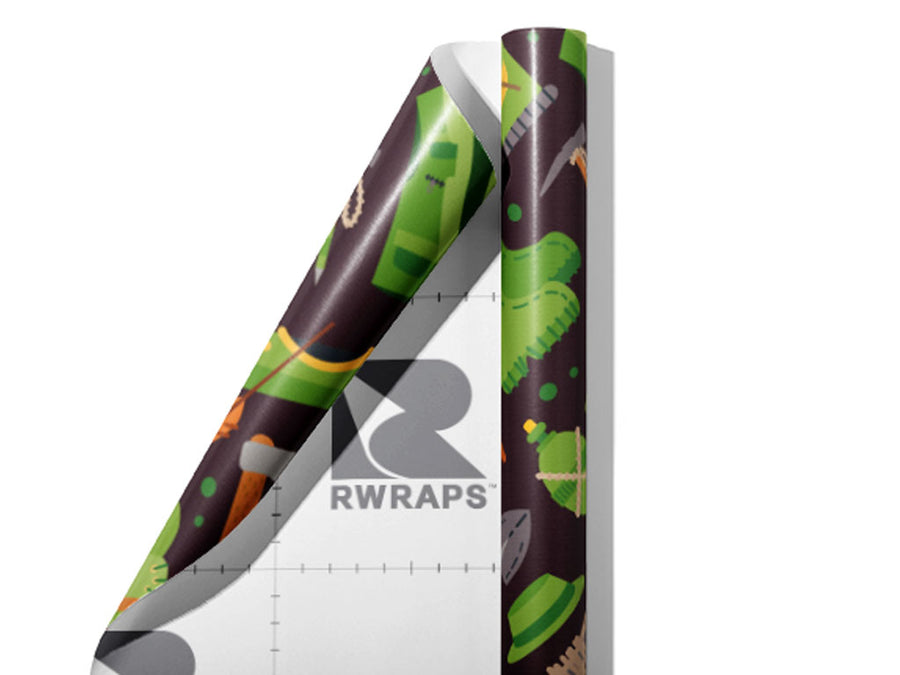 Kayaking Supplies Camping Wrap Film Sheets~Rwraps Series 914 Kayaking Supplies Camping Scrolled Sheet~3