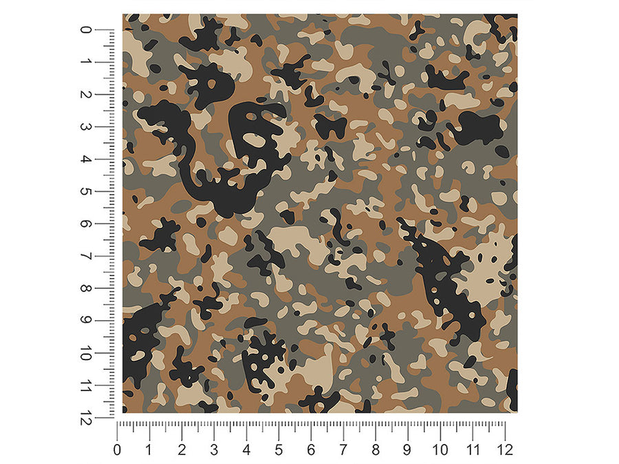 khaki woodland camouflage 1ft x 1ft Craft Sheets