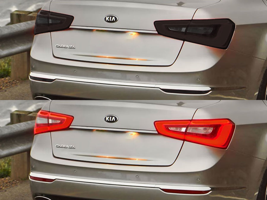 cadenza Before and After Smoked Taillights