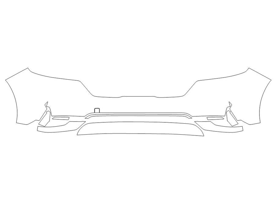 carnival 3M Clear Bra Bumper Precut PPF Diagram