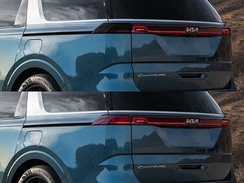 carnival Before and After Smoked Taillights