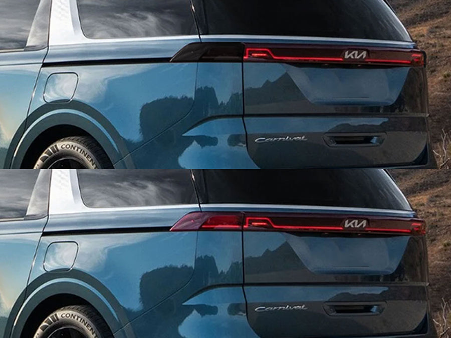 carnival Before and After Smoked Taillights