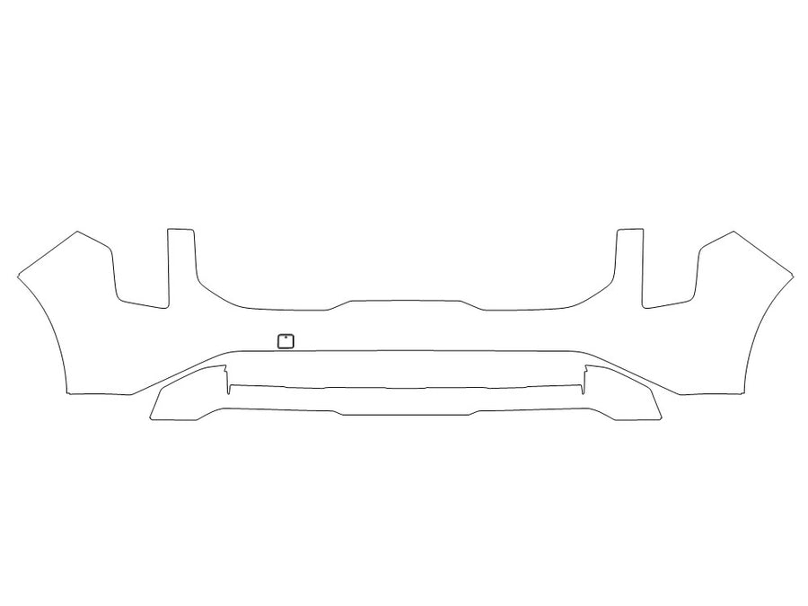 carnival 3M Clear Bra Bumper Precut PPF Diagram
