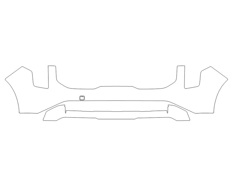 carnival Avery Dennison Clear Bra Bumper Precut PPF Diagram