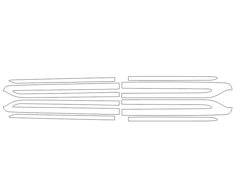 carnival Avery Dennison Clear Bra Door Cup Precut PPF Diagram
