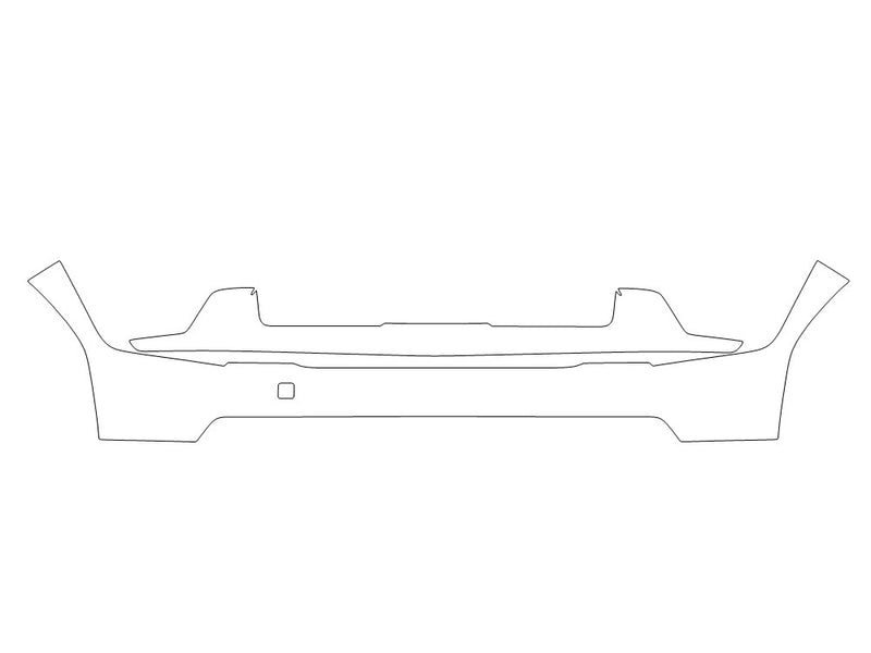ev9 3M Clear Bra Bumper Precut PPF Diagram