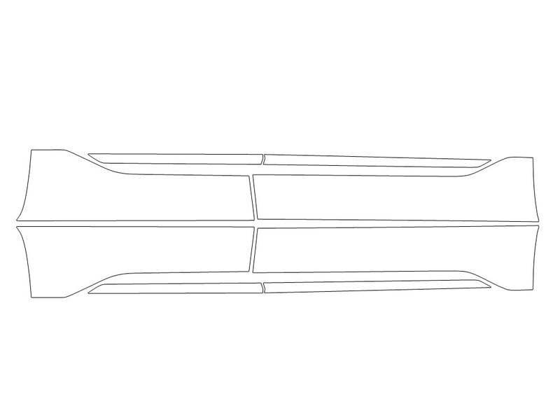 ev9 Avery Dennison Clear Bra Door Cup Precut PPF Diagram