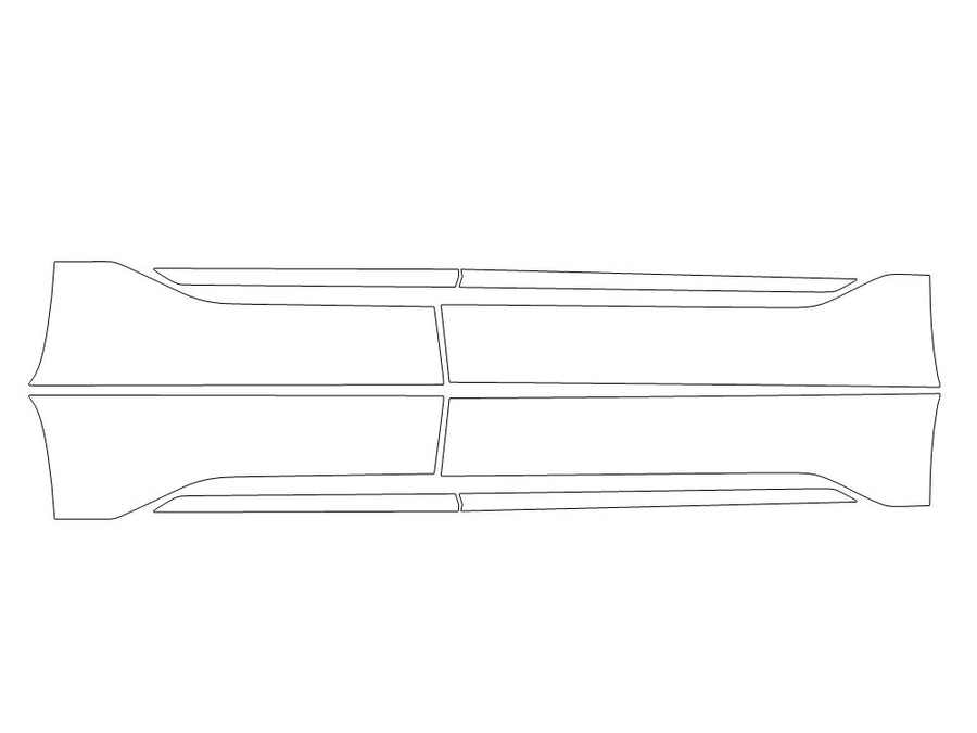 ev9 Avery Dennison Clear Bra Door Cup Precut PPF Diagram