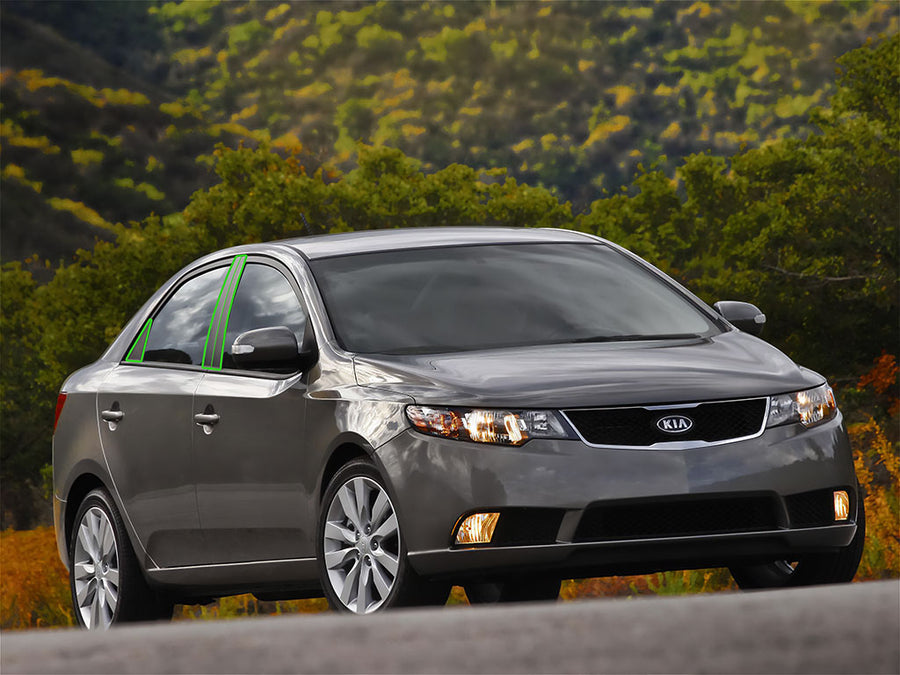kia forte 2010-2013 (sedan) Pillar Post Trim Installation Location
