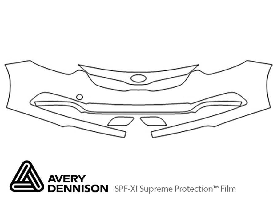 forte Avery Dennison Clear Bra Bumper Precut PPF Diagram