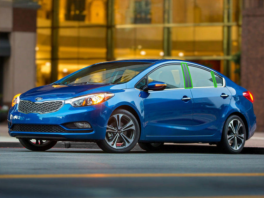 kia forte 2014-2016 (sedan) Pillar Post Trim Installation Location