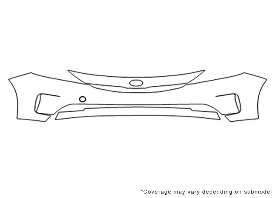 forte Avery Dennison Clear Bra Bumper Precut PPF Diagram