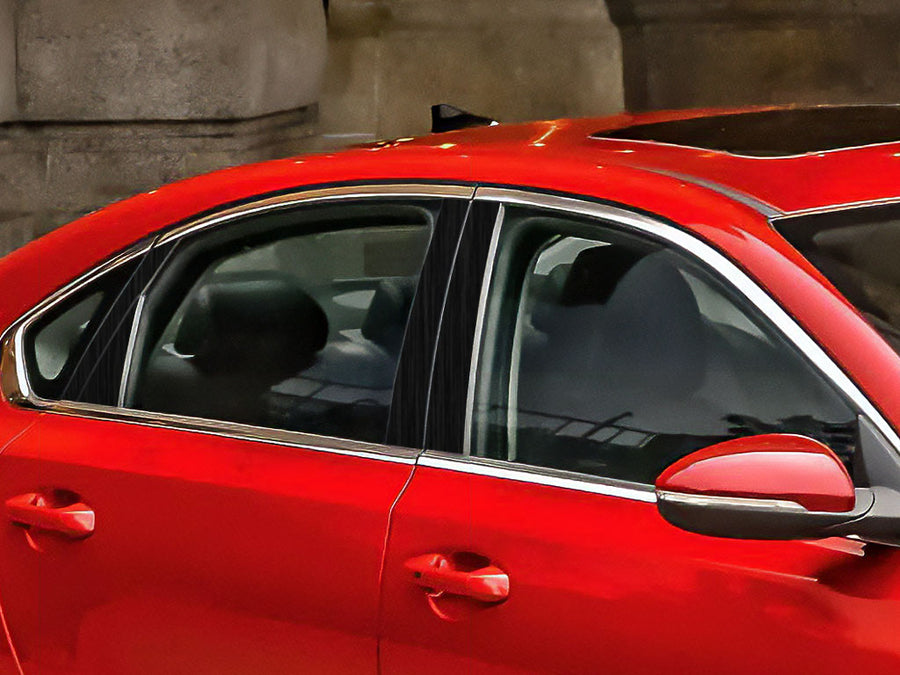 kia forte 2019-2024 Brushed Aluminum Black Pillar Cover Diagram