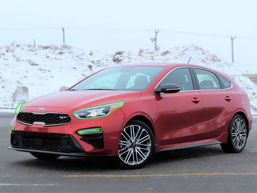 kia forte 2020-2020 Headlight Protection Installation Location
