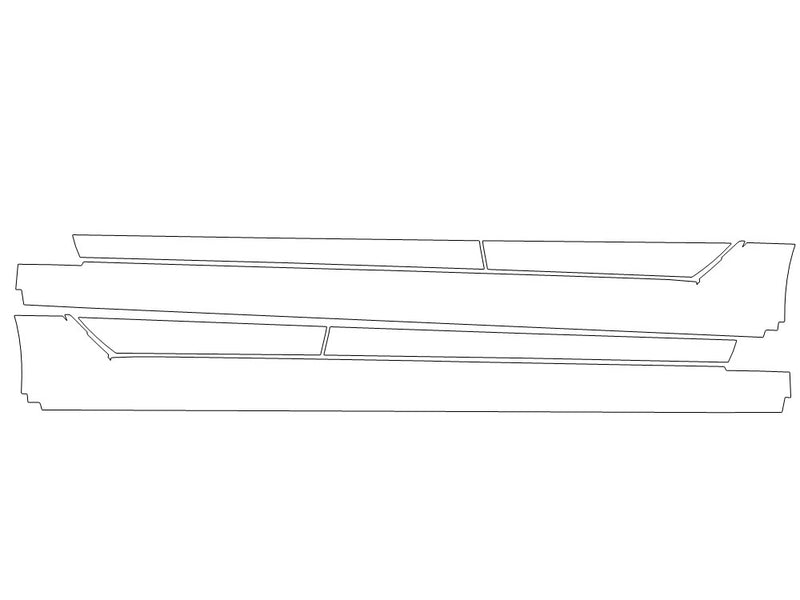 k5 3M Clear Bra Door Cup Precut PPF Diagram