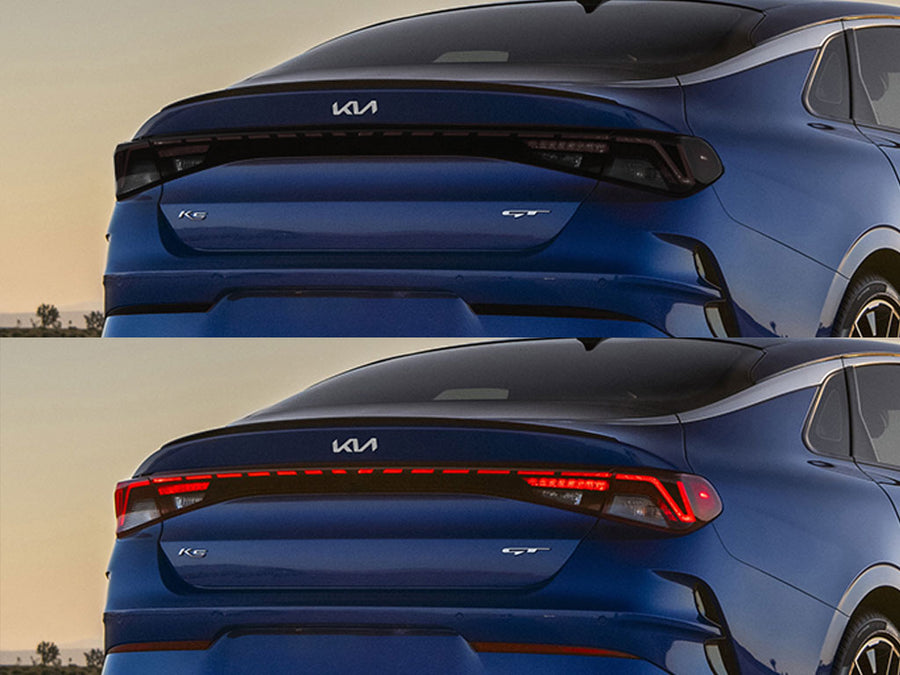 k5 Before and After Smoked Taillights