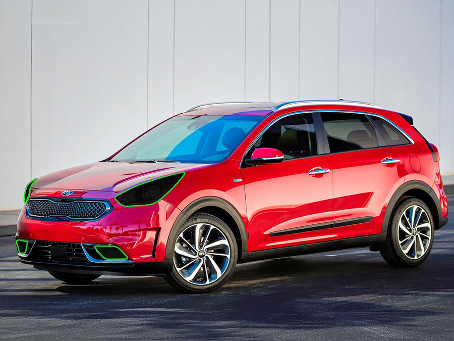 kia niro 2017-2019 Headlight Tint Location