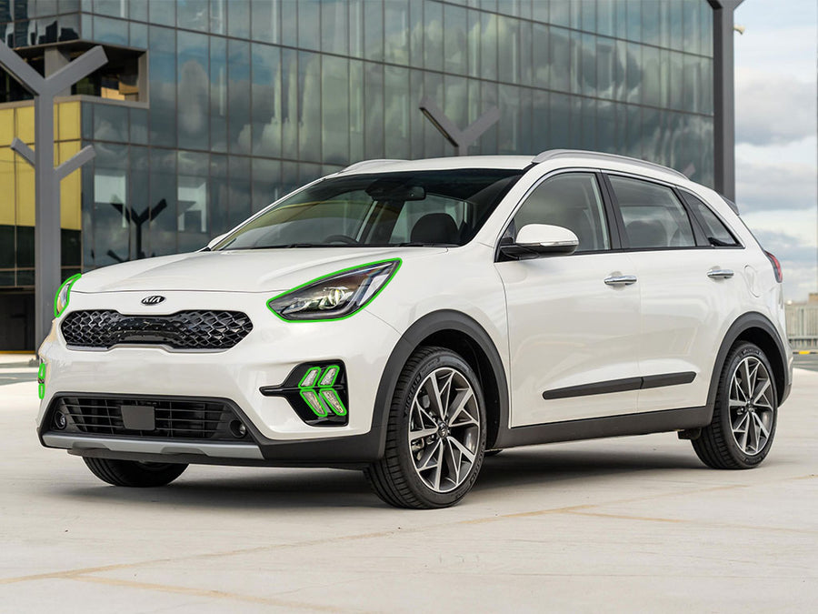 kia niro 2021-2022 Headlight Protection Installation Location