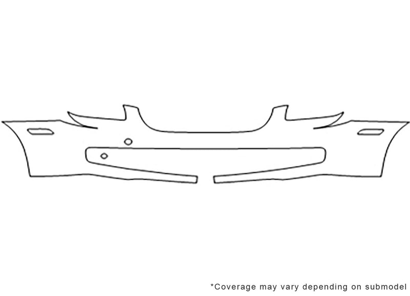 optima 3M Clear Bra Bumper Precut PPF Diagram