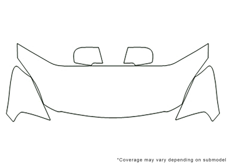 optima 3M Clear Bra Hood Precut PPF Diagram