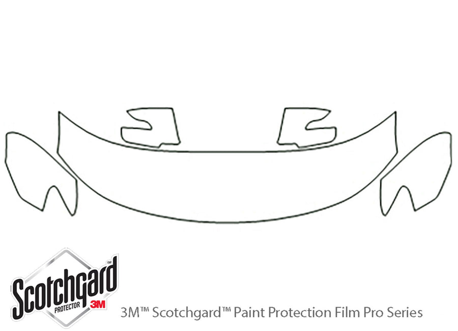 optima 3M Clear Bra Hood Precut PPF Diagram