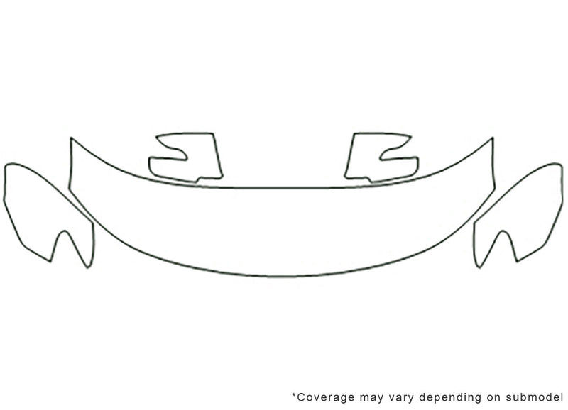 optima 3M Clear Bra Hood Precut PPF Diagram