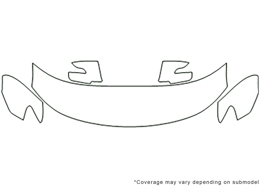optima 3M Clear Bra Hood Precut PPF Diagram