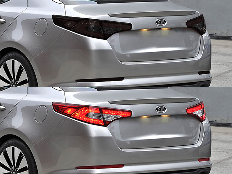 optima Before and After Smoked Taillights