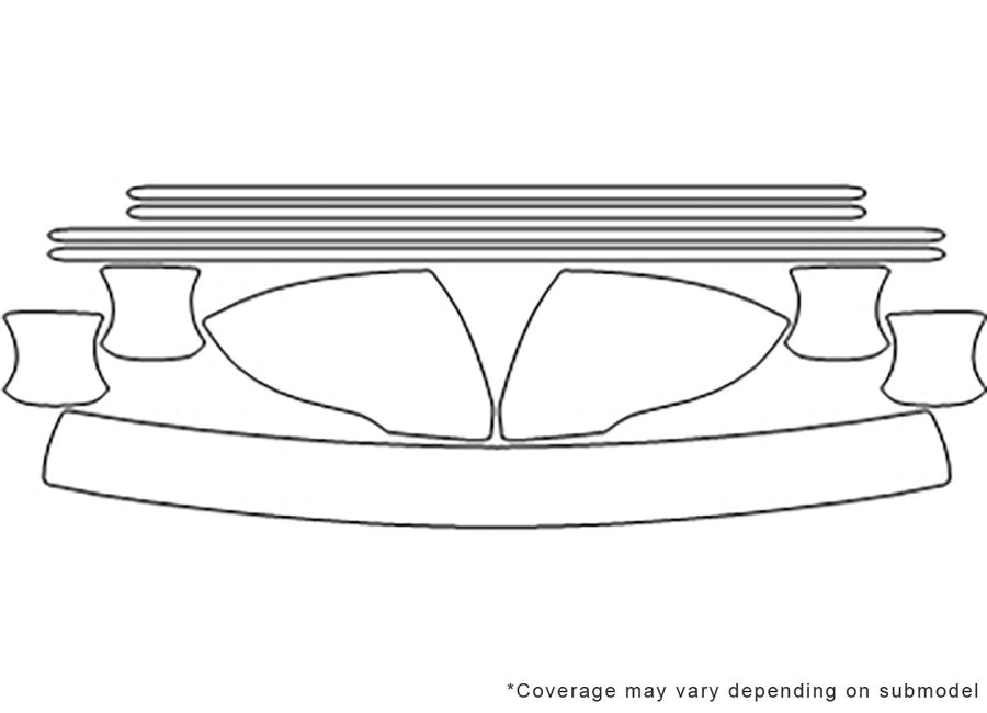 optima 3M Clear Bra Door Cup Precut PPF Diagram