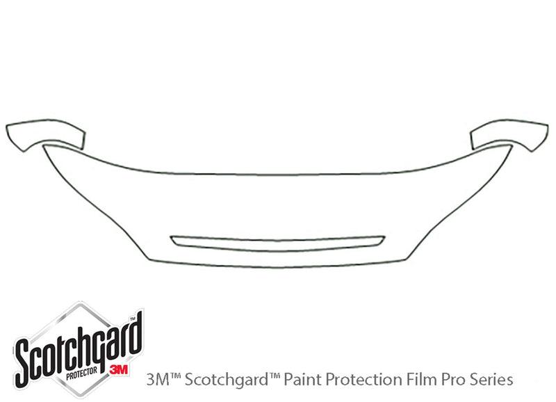 rio 3M Clear Bra Hood Precut PPF Diagram