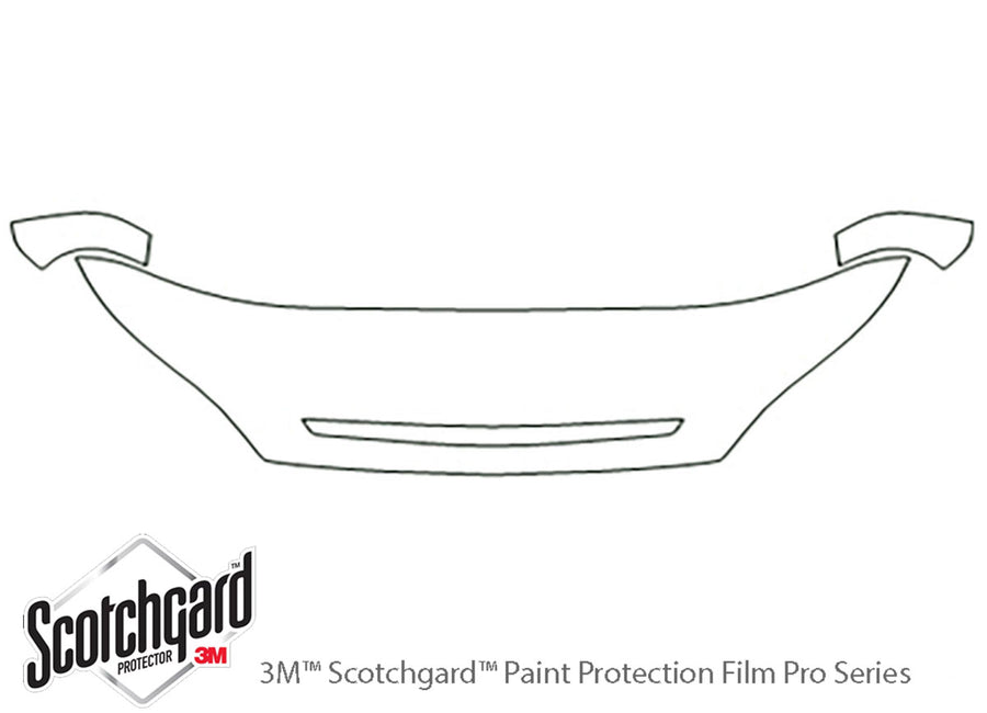 rio 3M Clear Bra Hood Precut PPF Diagram