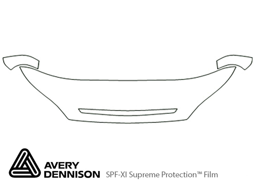 rio Avery Dennison Clear Bra Hood Precut PPF Diagram