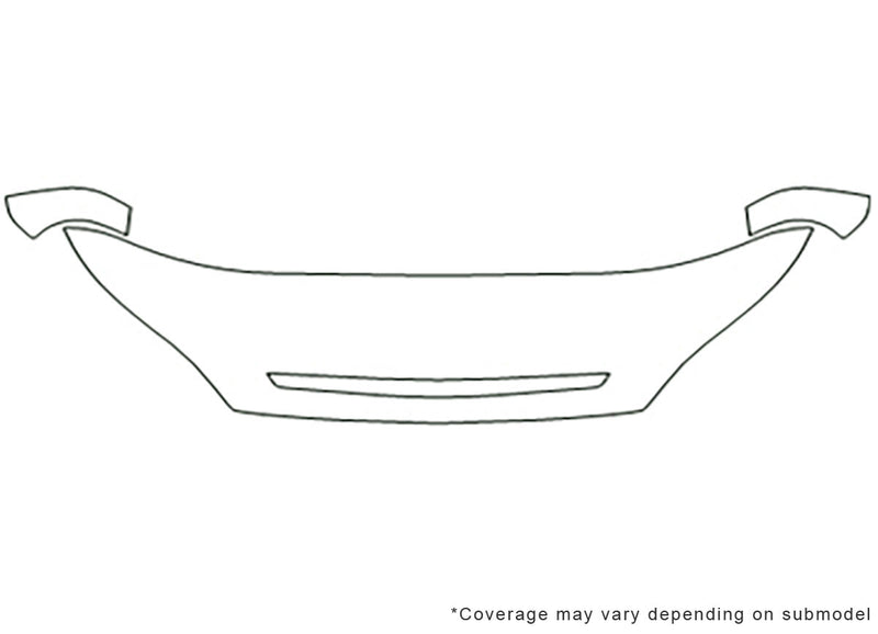 rio Avery Dennison Clear Bra Hood Precut PPF Diagram