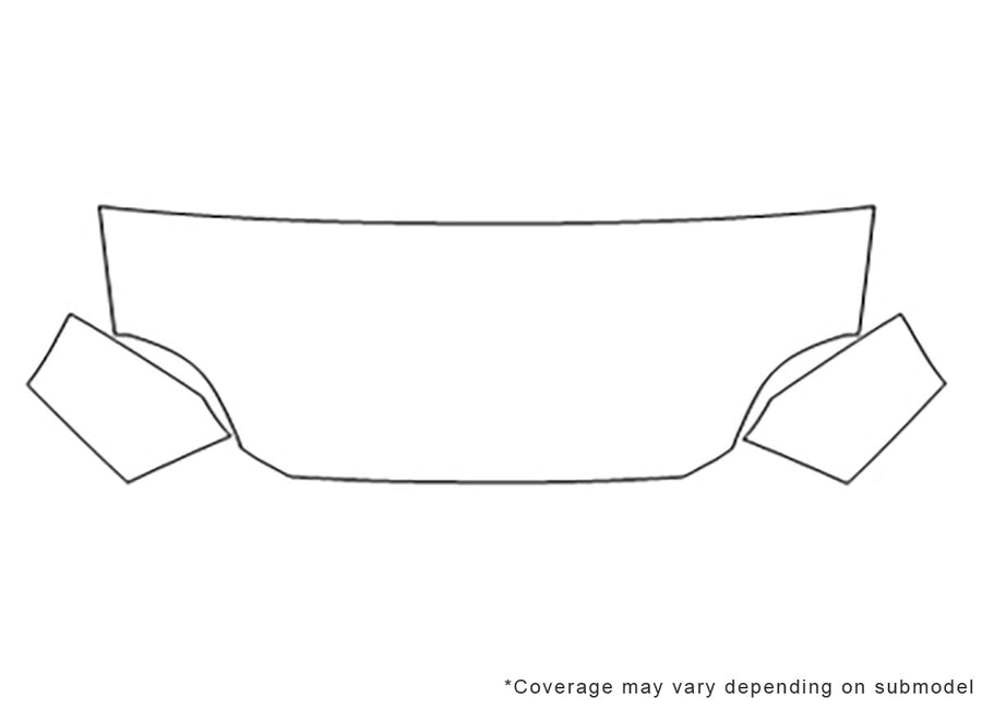 rio 3M Clear Bra Hood Precut PPF Diagram